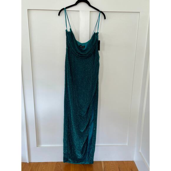 NEW NWT Retrofete Katya Dress Green Size Medium - Picture 2 of 6